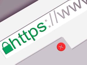 Imagen de web con certificado digital