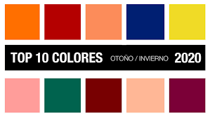 LOS COLORES DE MODA OTOÑO INVIERNO 2020-2021